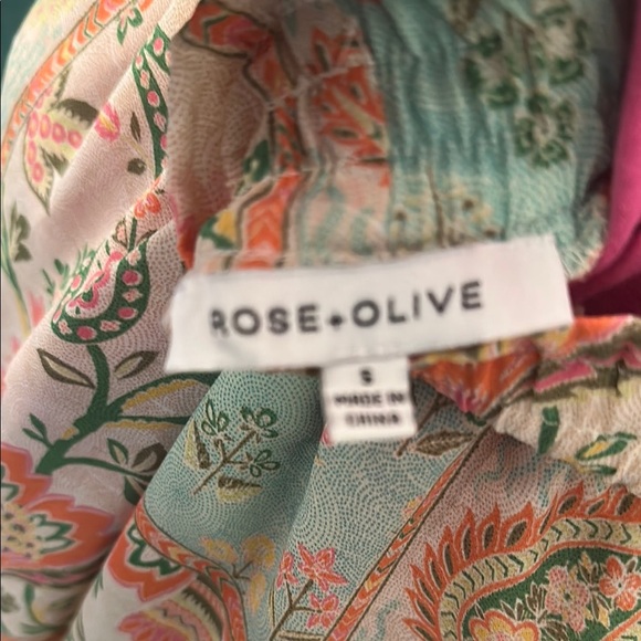 Pink and Orange Wide Leg Pants with Elastic Waistband - Picture 8 of 8